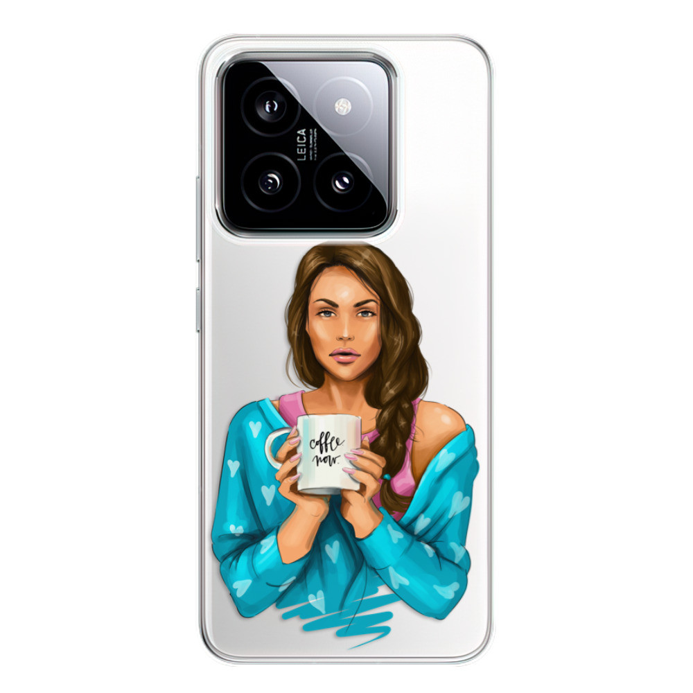 Odolné silikónové puzdro iSaprio - Coffe Now - Brunette - Xiaomi 14