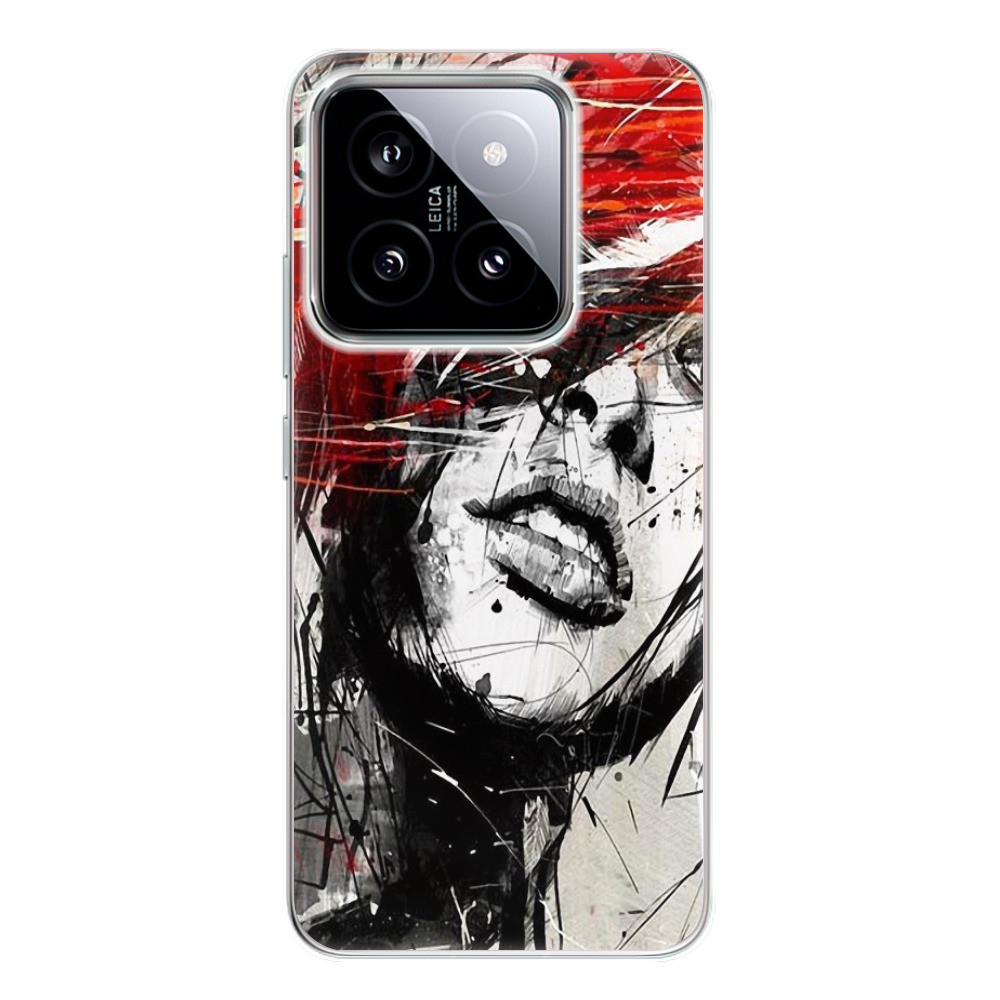 Odolné silikónové puzdro iSaprio - Sketch Face - Xiaomi 14