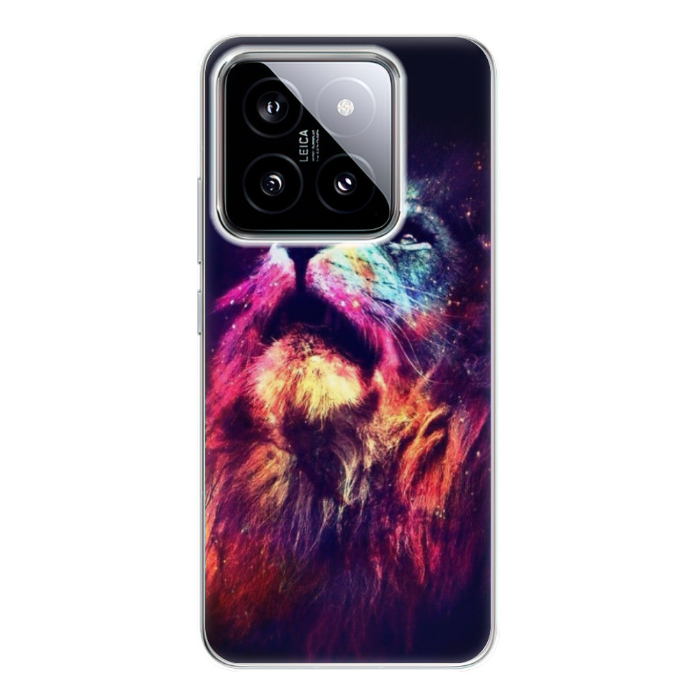 Odolné silikónové puzdro iSaprio - Lion in Colors - Xiaomi 14