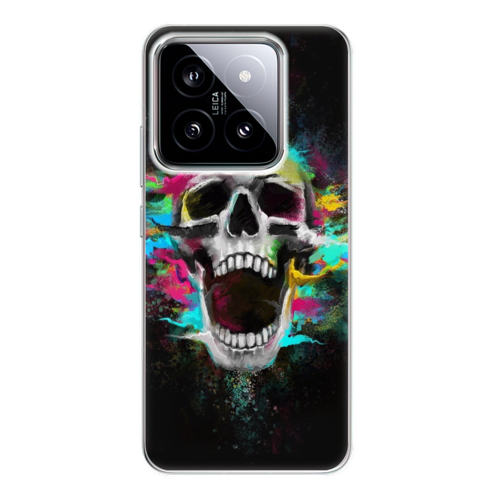 Odolné silikónové puzdro iSaprio - Skull in Colors - Xiaomi 14