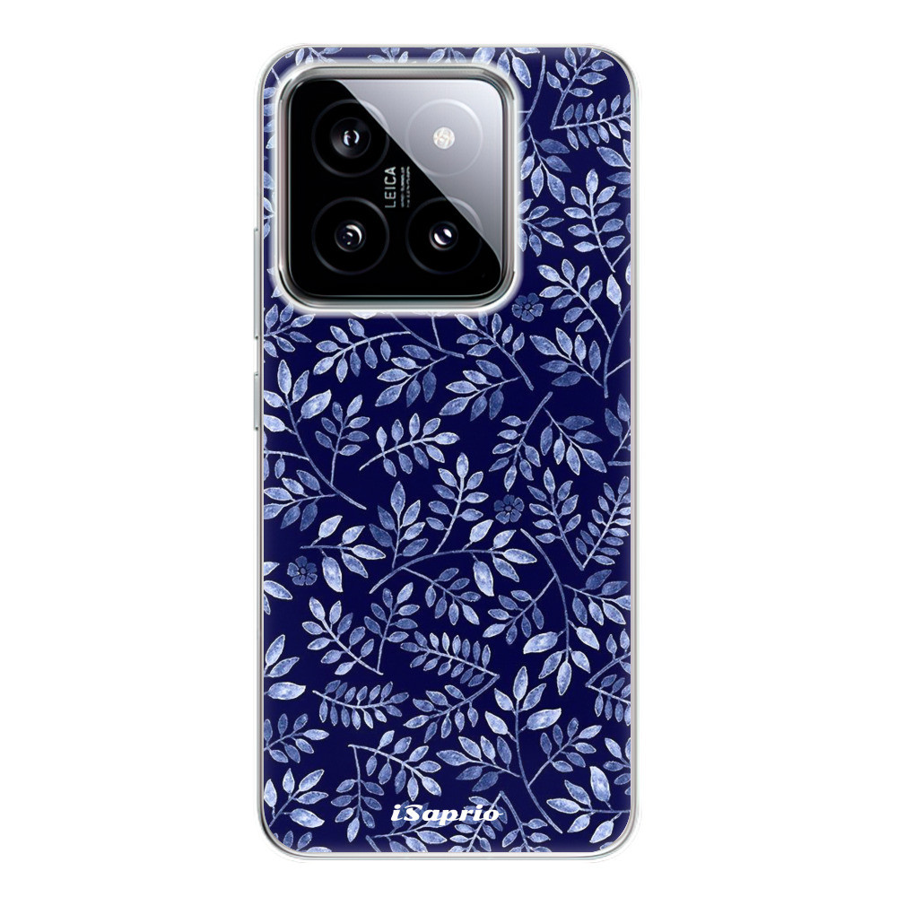 Odolné silikónové puzdro iSaprio - Blue Leaves 05 - Xiaomi 14
