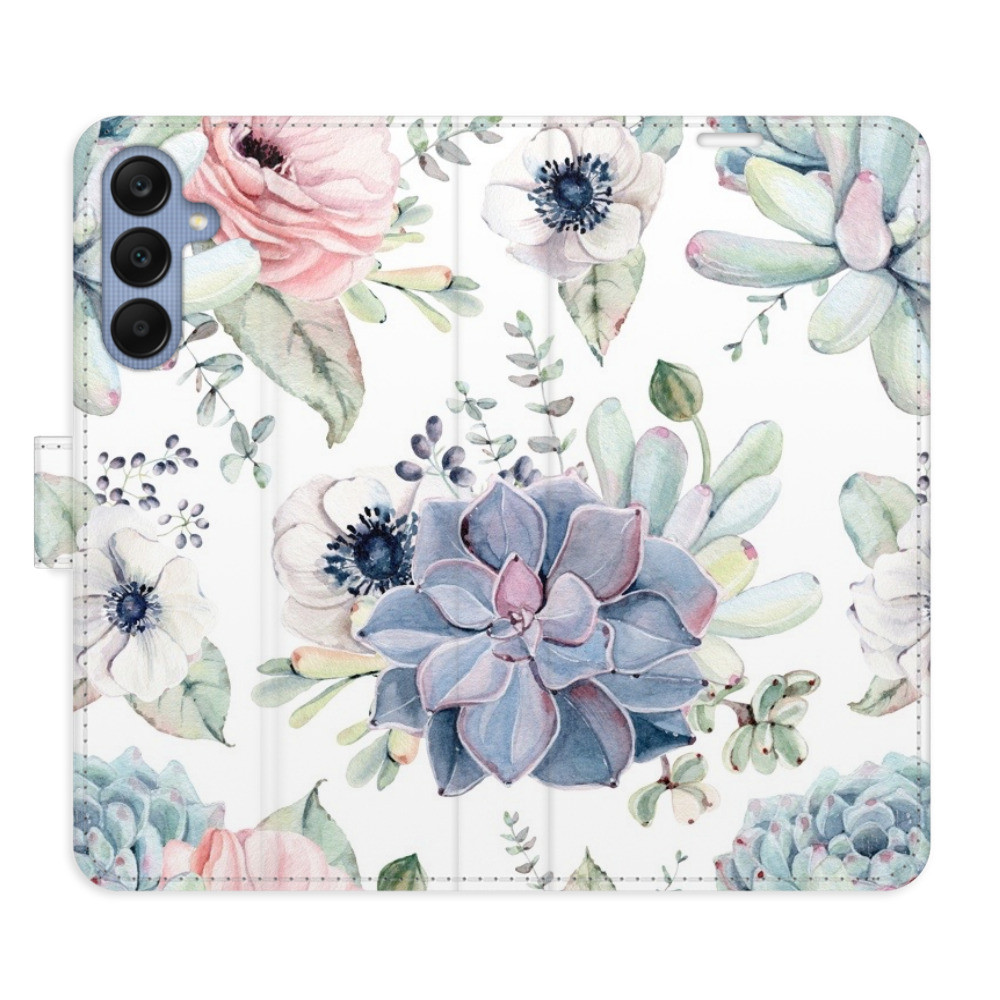 Flipové puzdro iSaprio - Succulents - Samsung Galaxy A25 5G