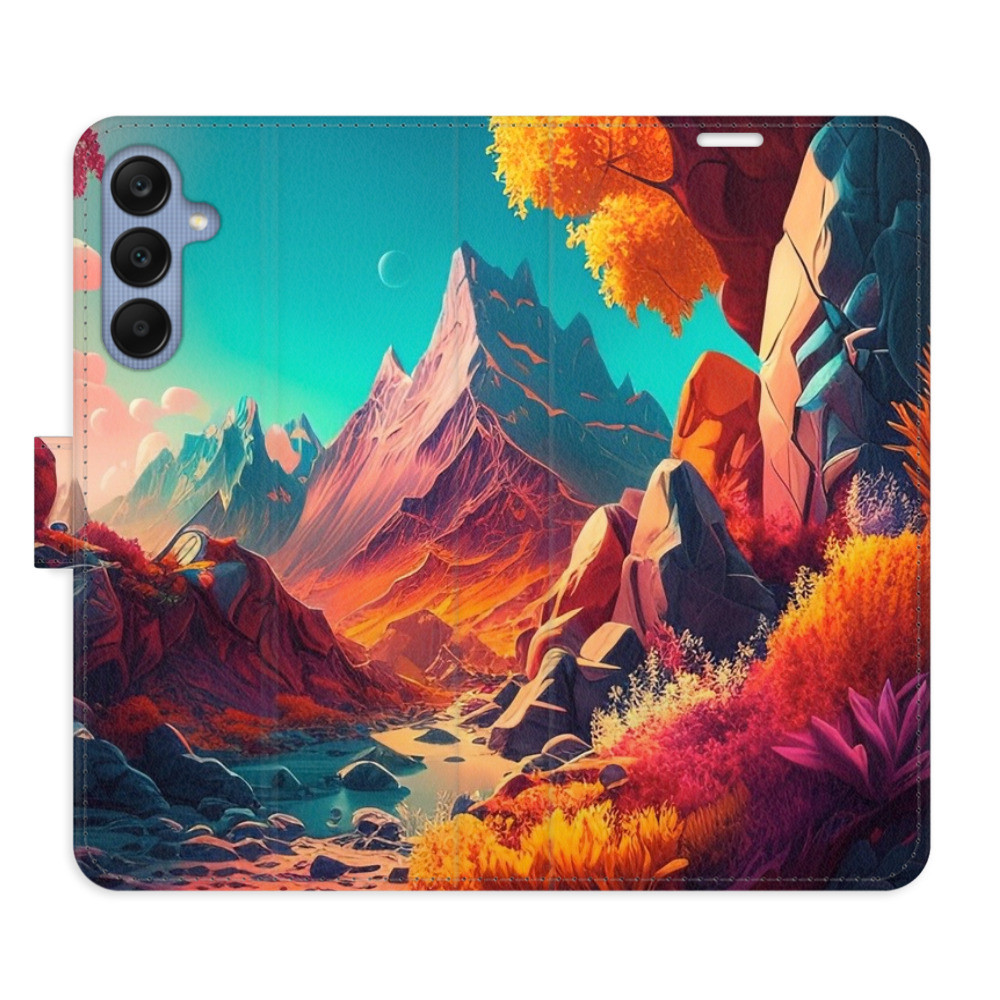 Flipové puzdro iSaprio - Colorful Mountains - Samsung Galaxy A25 5G