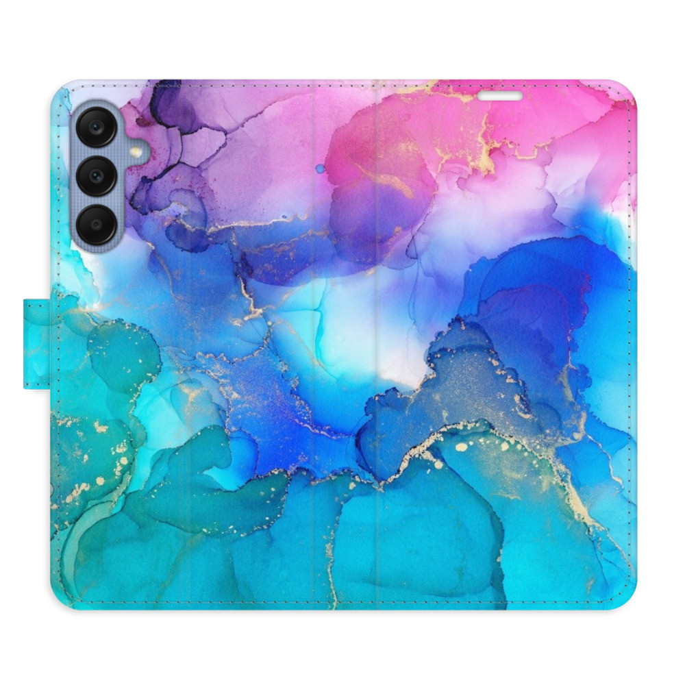 Flipové puzdro iSaprio - BluePink Paint - Samsung Galaxy A25 5G