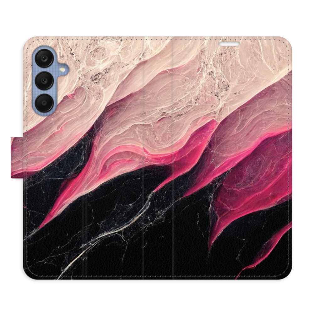 Flipové puzdro iSaprio - BlackPink Marble - Samsung Galaxy A25 5G
