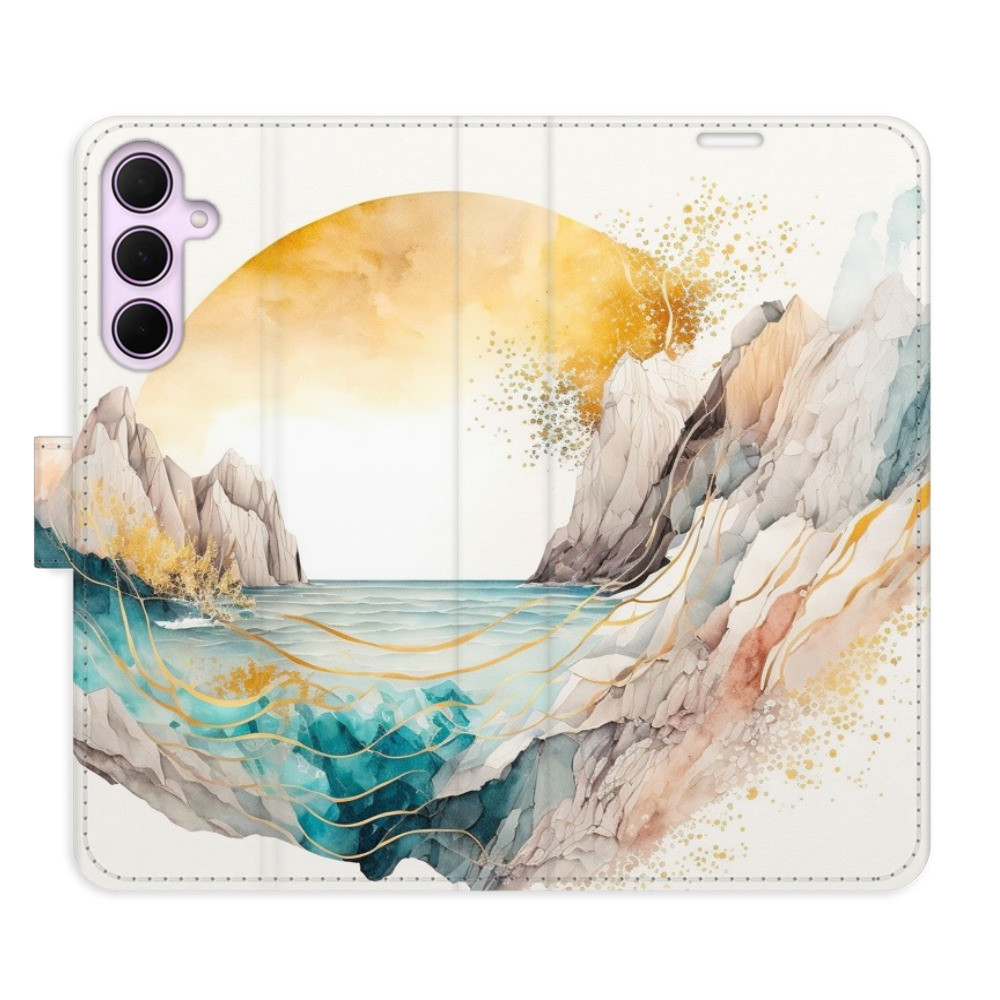 Flipové puzdro iSaprio - Winter in the Mountains - Samsung Galaxy A35 5G