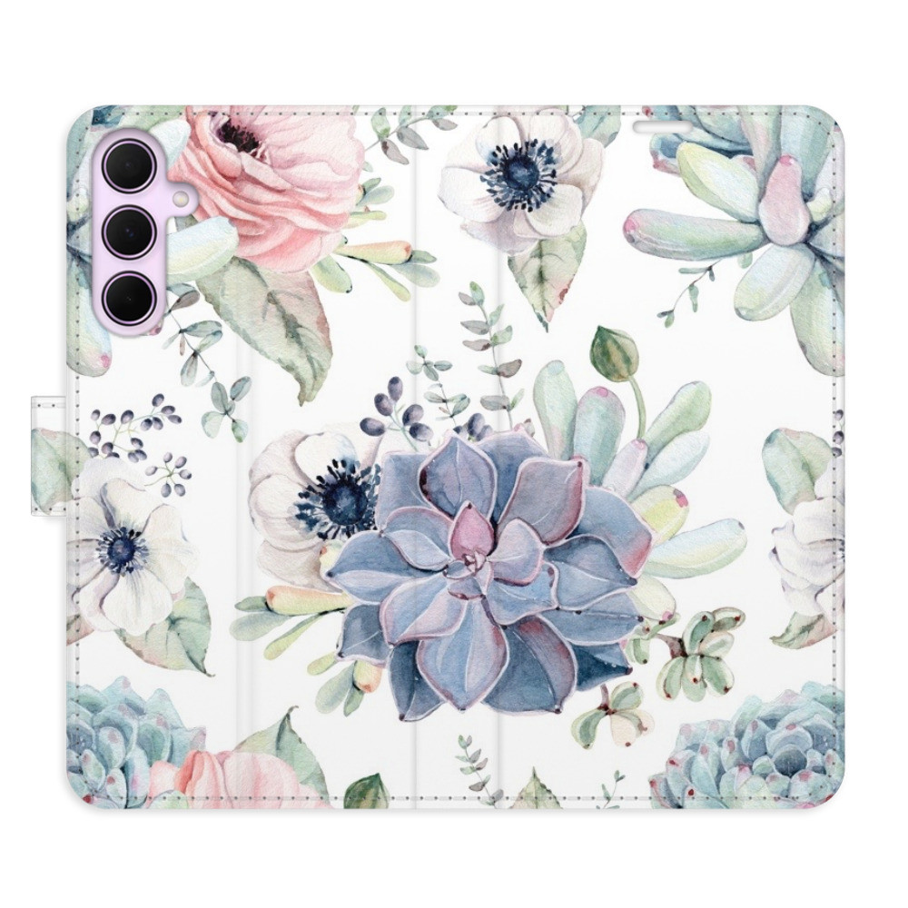 Flipové puzdro iSaprio - Succulents - Samsung Galaxy A35 5G