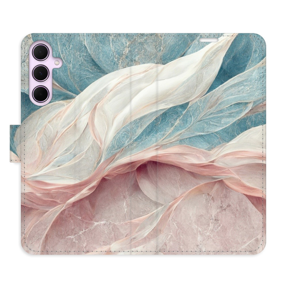 Flipové puzdro iSaprio - Old Leaves 03 - Samsung Galaxy A35 5G