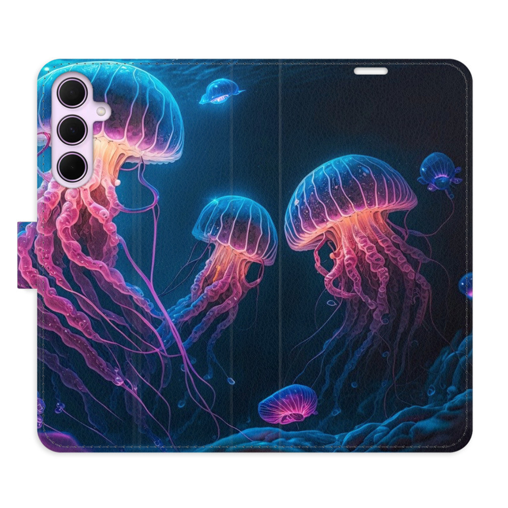 Flipové puzdro iSaprio - Jellyfish - Samsung Galaxy A35 5G