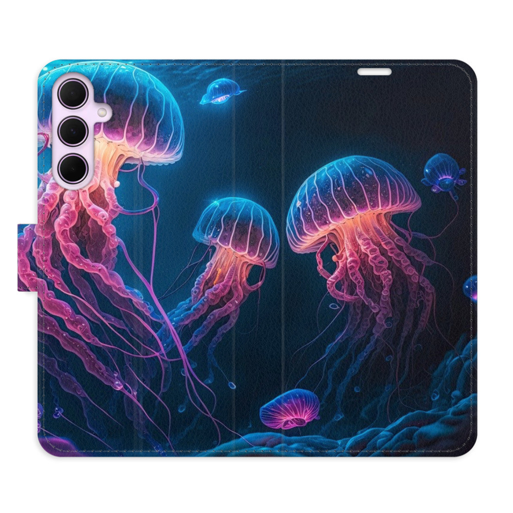 Flipové puzdro iSaprio - Jellyfish - Samsung Galaxy A55 5G