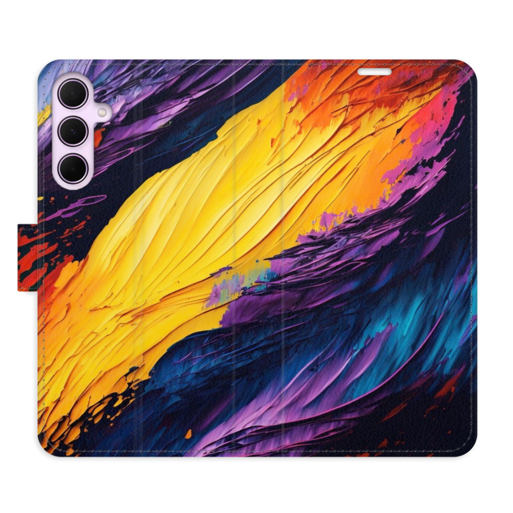 Flipové puzdro iSaprio - Fire Paint - Samsung Galaxy A55 5G