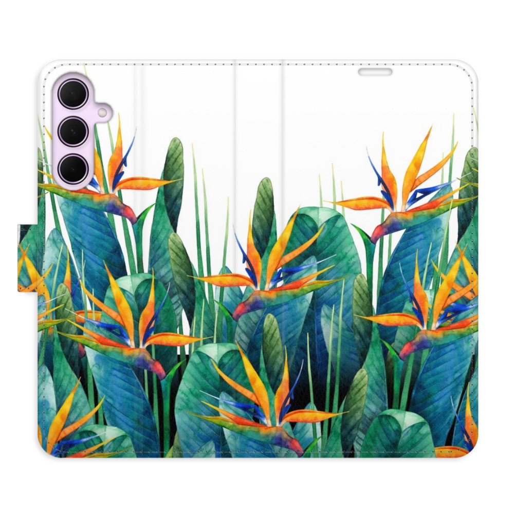 Flipové puzdro iSaprio - Exotic Flowers 02 - Samsung Galaxy A55 5G