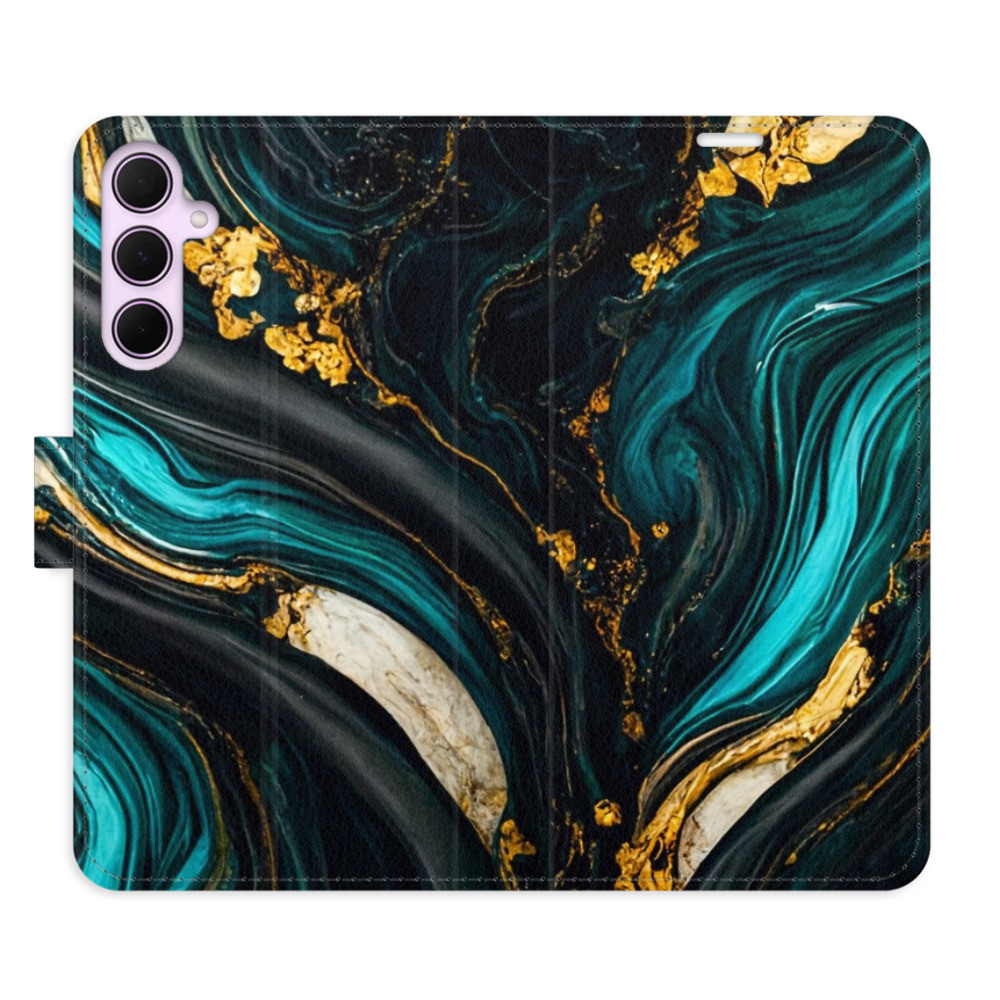 Flipové puzdro iSaprio - Dark Paint - Samsung Galaxy A55 5G