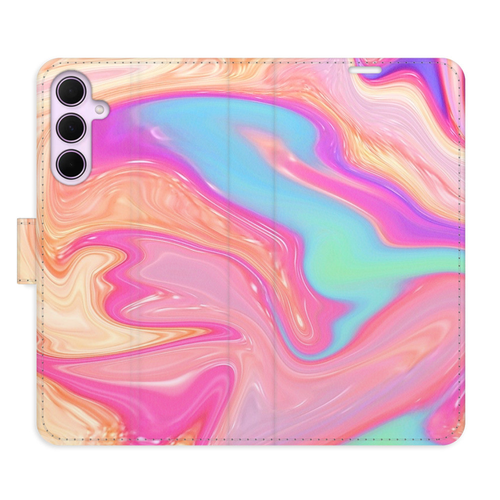Flipové puzdro iSaprio - Abstract Paint 07 - Samsung Galaxy A55 5G