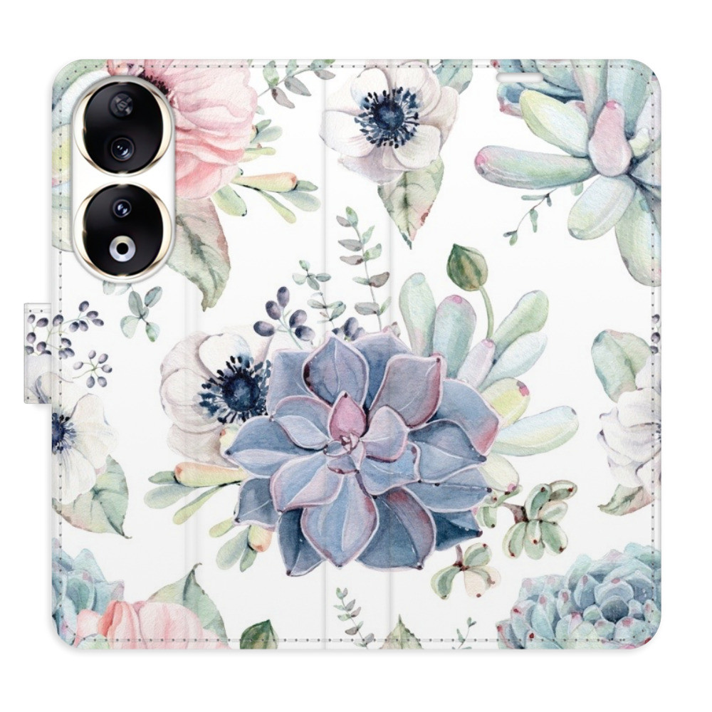 Flipové puzdro iSaprio - Succulents - Honor 90 5G