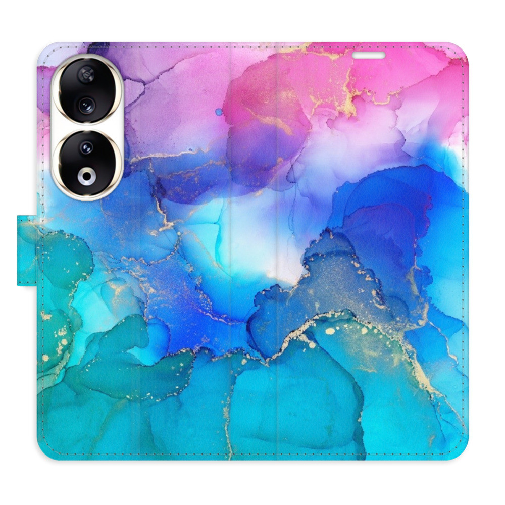 Flipové puzdro iSaprio - BluePink Paint - Honor 90 5G