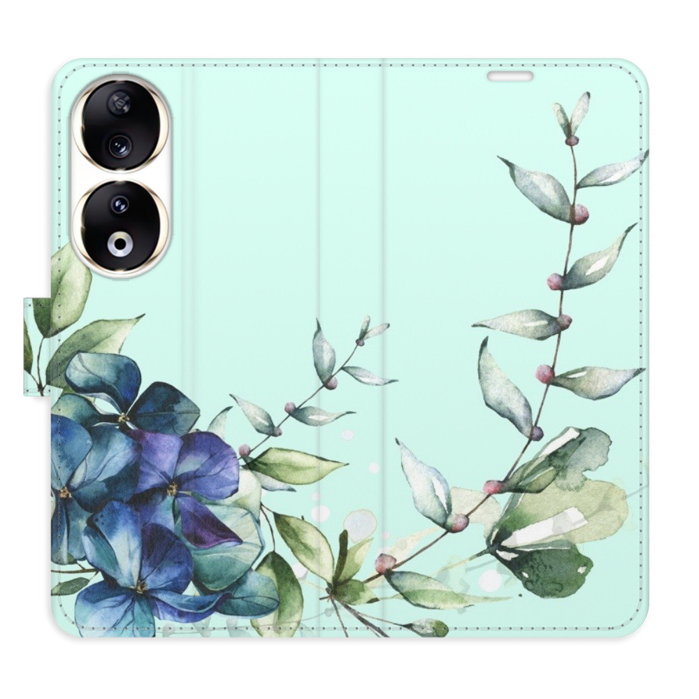 Flipové puzdro iSaprio - Blue Flowers - Honor 90 5G