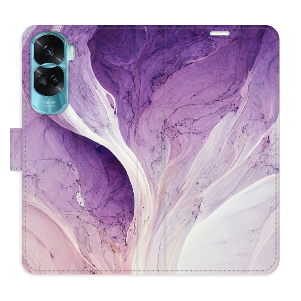 Flipové puzdro iSaprio - Purple Paint - Honor 90 Lite 5G