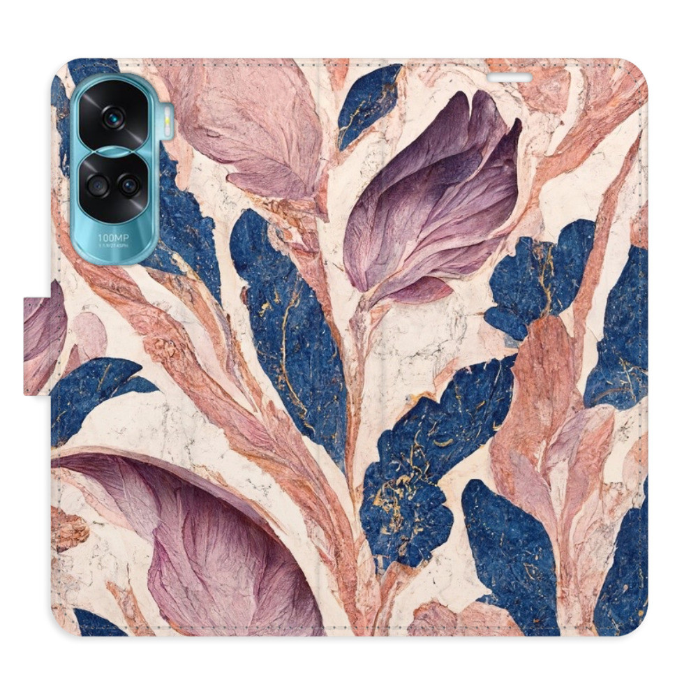 Flipové puzdro iSaprio - Old Leaves 02 - Honor 90 Lite 5G