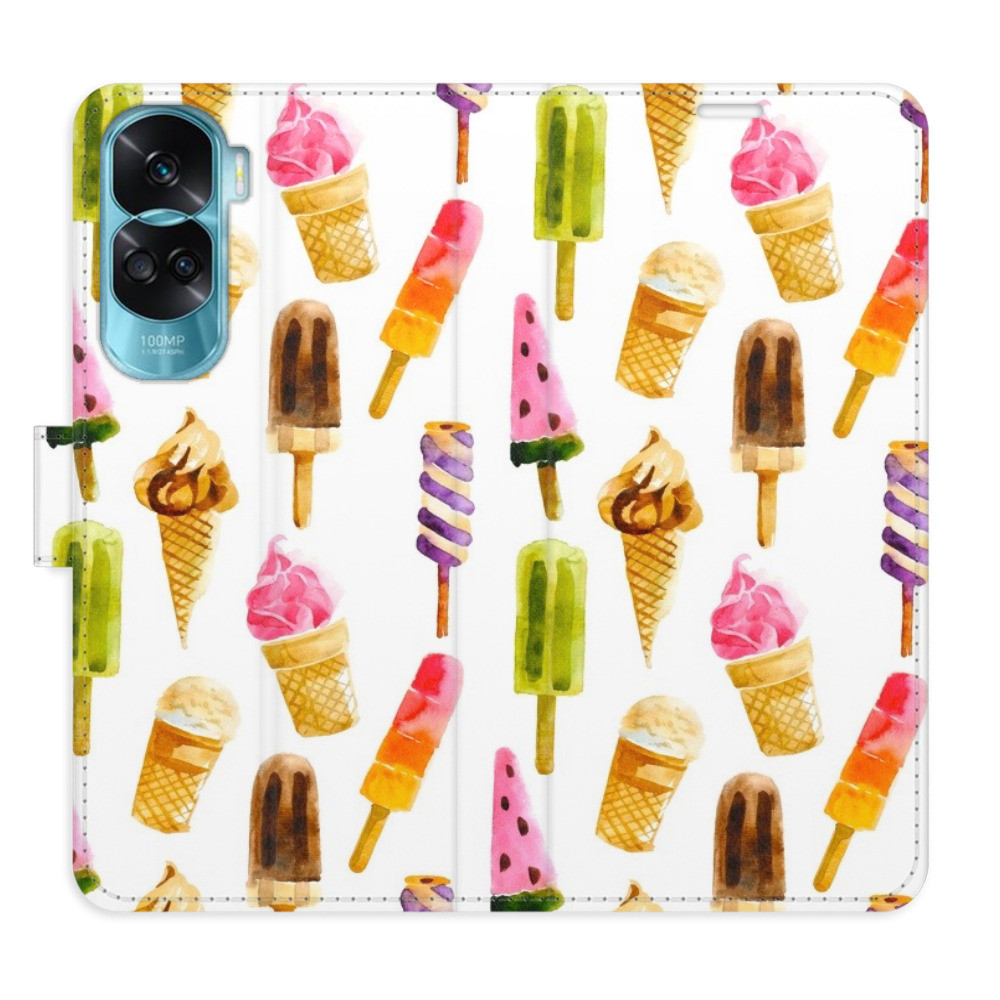 Flipové puzdro iSaprio - Ice Cream Pattern - Honor 90 Lite 5G