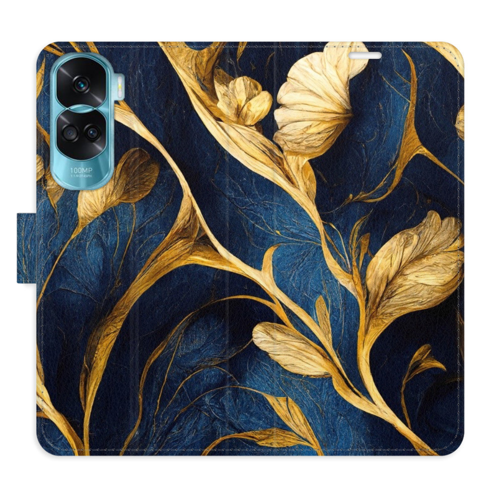 Flipové puzdro iSaprio - GoldBlue - Honor 90 Lite 5G