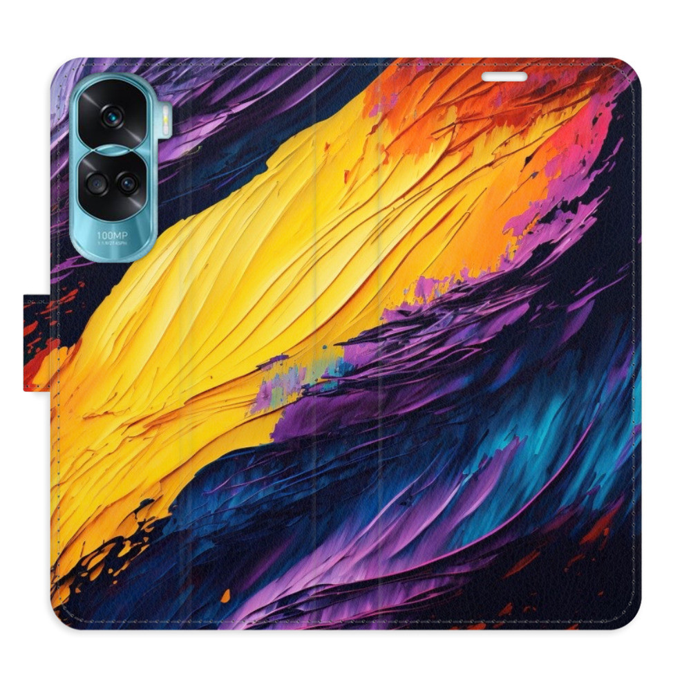 Flipové puzdro iSaprio - Fire Paint - Honor 90 Lite 5G
