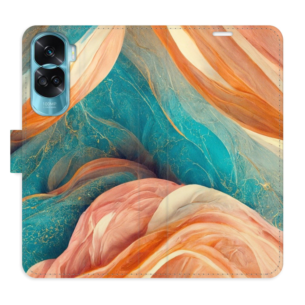 Flipové puzdro iSaprio - Blue and Orange - Honor 90 Lite 5G