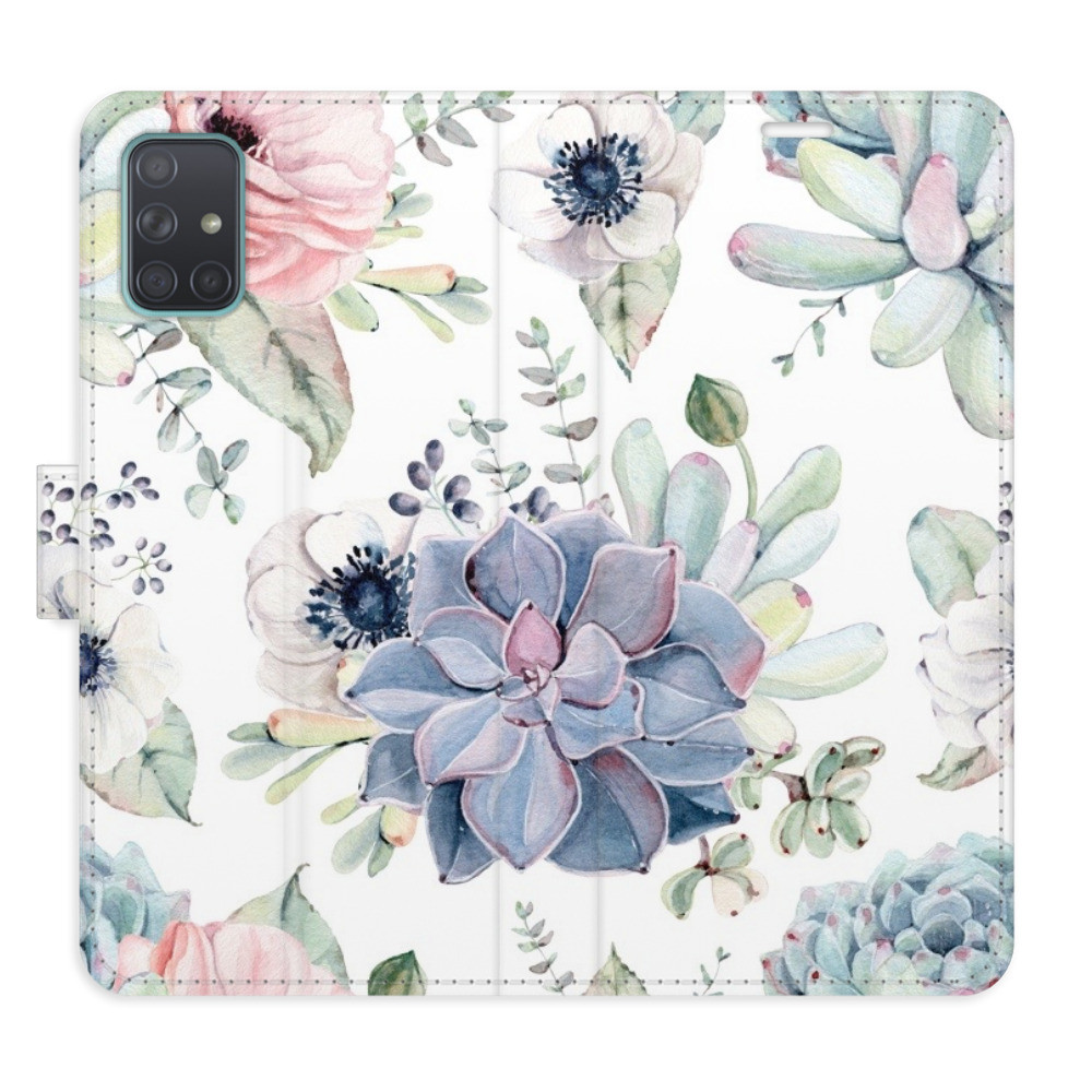 Flipové puzdro iSaprio - Succulents - Samsung Galaxy A71