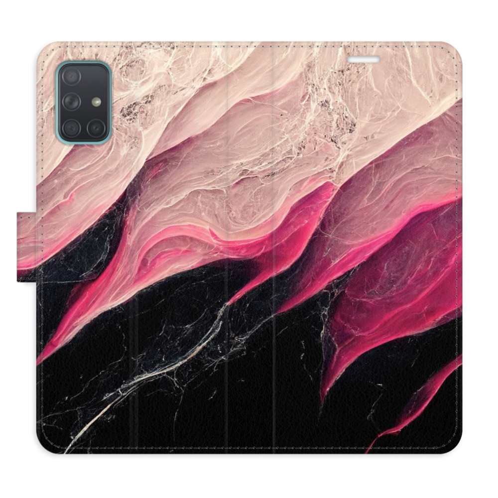 Flipové puzdro iSaprio - BlackPink Marble - Samsung Galaxy A71