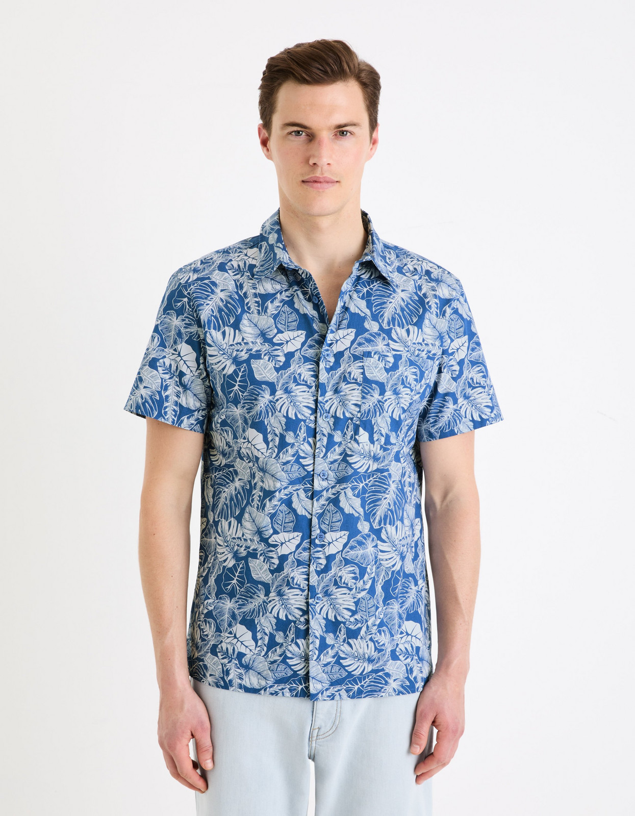 Celio Patterned Gafeul Shirt - Men's