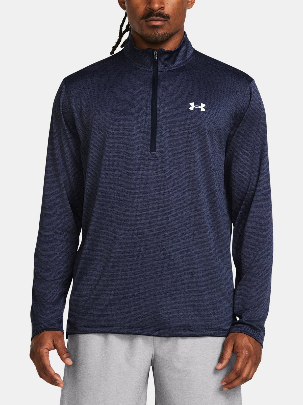 Under Armour T-Shirt UA Tech Vent 1/2 Zip-BLU - Men's