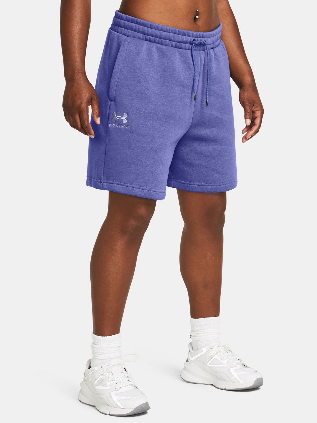 Under Armour Shorts UA Essl Flc Relax BF Short-PPL - Women