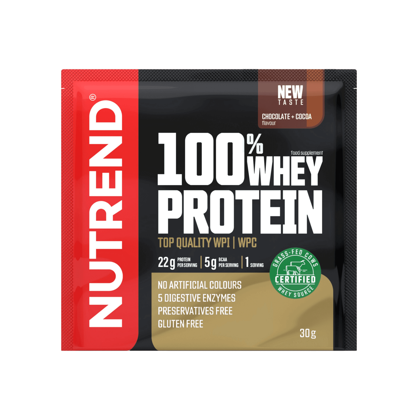 Nutrend 100% Whey Protein čokoláda/kakao 30 g