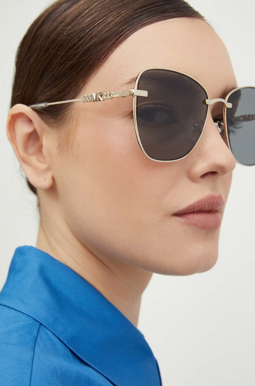 Slnečné okuliare Michael Kors BEIJING dámske, zlatá farba, 0MK1158D