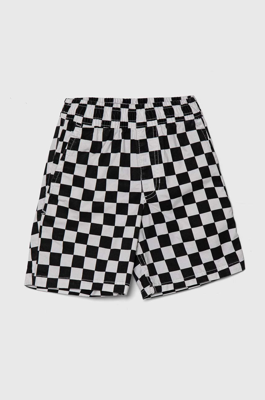Detské krátke nohavice Vans BY RANGE ELASTIC WAIST SHORT KIDS biela farba, vzorované
