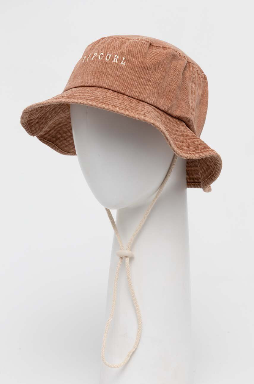 Klobúk Rip Curl hnedá farba, bavlnený
