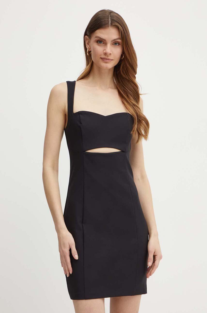 Šaty Guess LANA čierna farba, mini, priliehavá, W4GK64 WG540