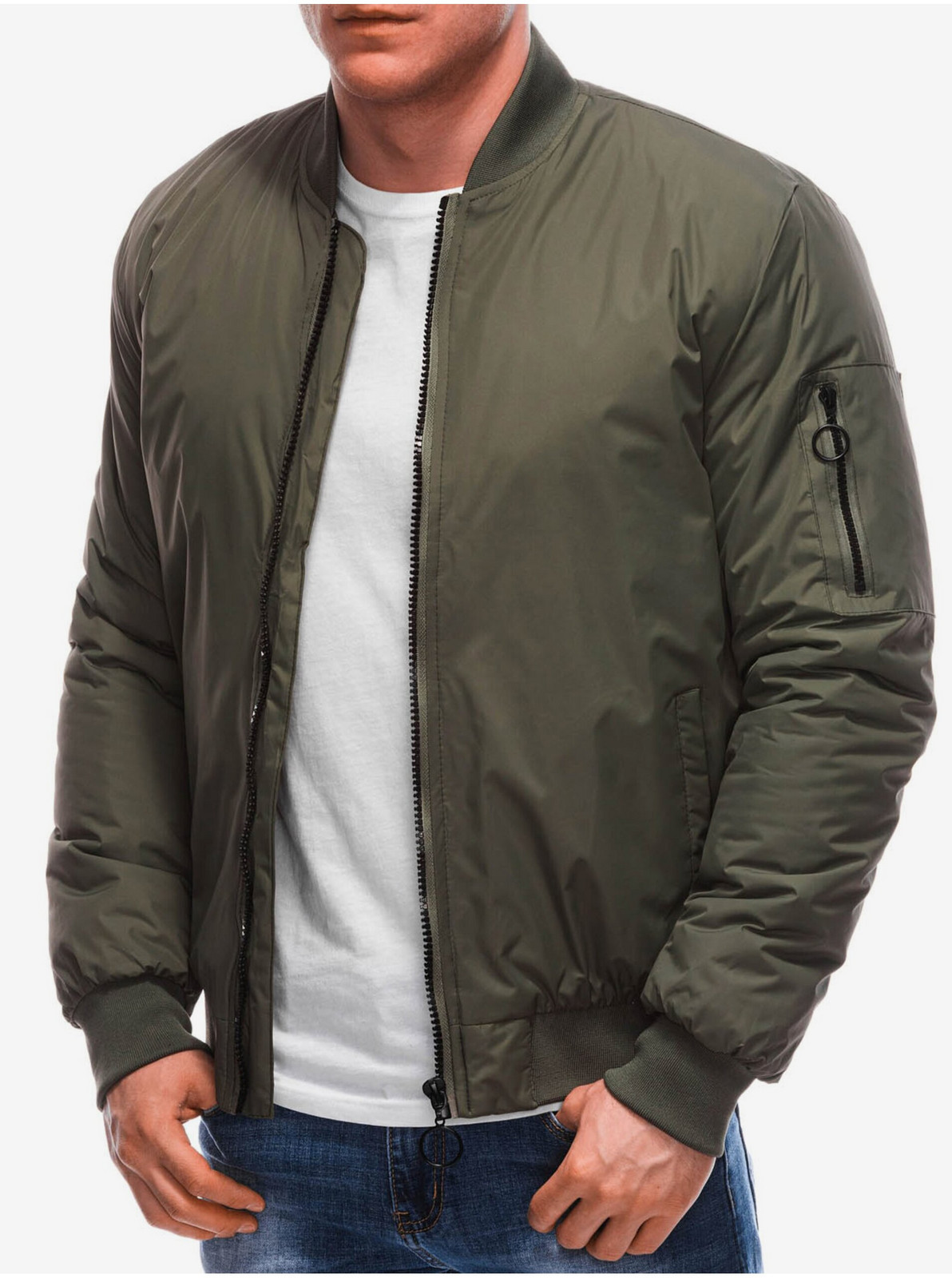 Kaki pánsky bomber Edoti