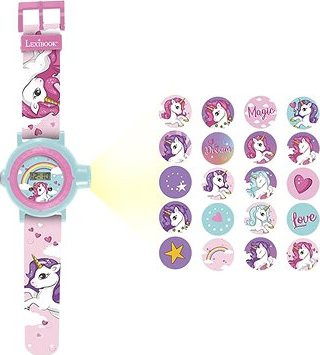 Lexibook Digitálne premietacie hodinky s Jednorožcom s 20 obrázkami na premietanie