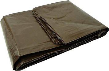 GEKO Plachta, PP + PE, 8 × 10 m, 200 g/m2, hnedá