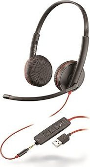 Plantronics BLACKWIRE 3225, USB-A a 3,5 mm konektor