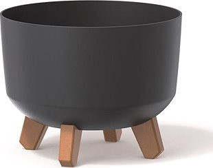 PROSPERPLAST Kvetináč GRACIA STANDART, 29 × 29 × 22 cm, antracit