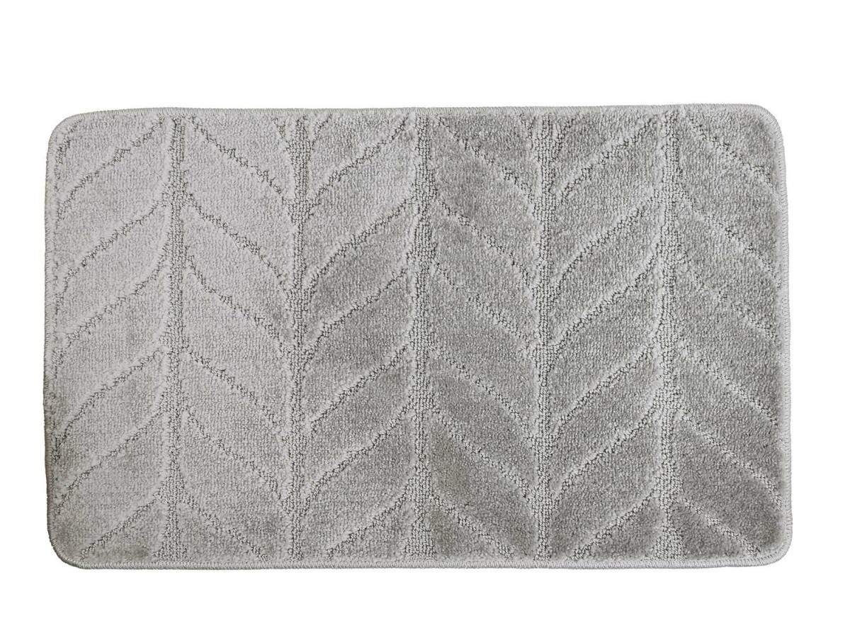 Koupelnový kobereček LEAF 50x80 cm šedý