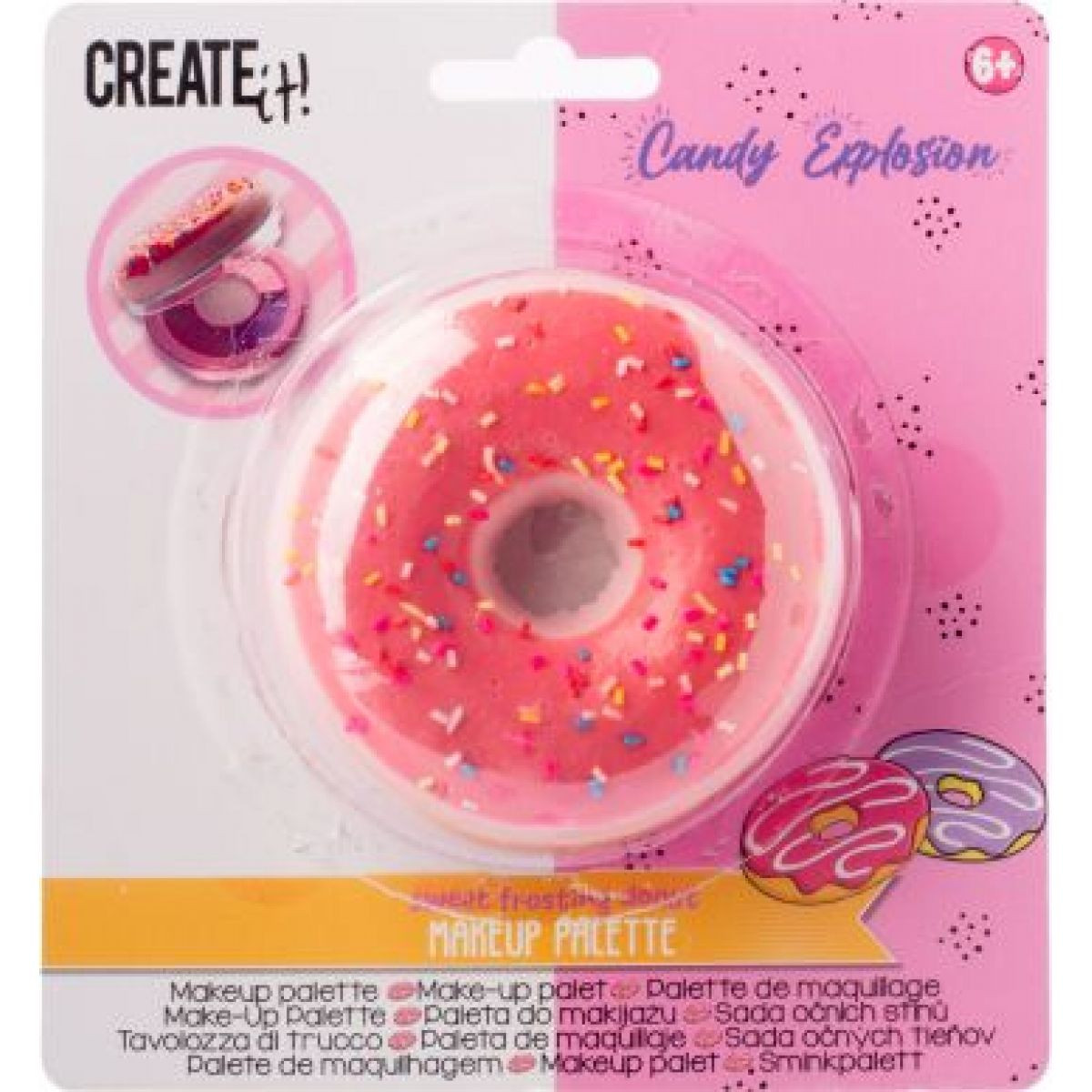 Canenco Súprava make up Donut Candy růžový donut