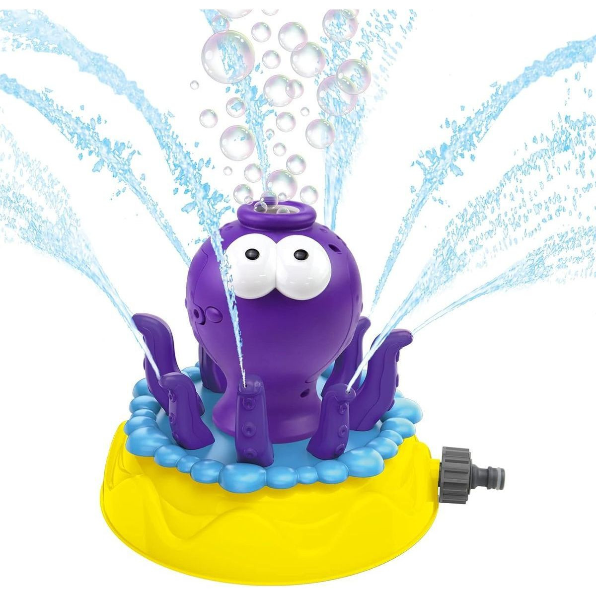 Alltoys Striekacia chobotnica na záhradu s bublifukom 150 ml žlutý podstavec