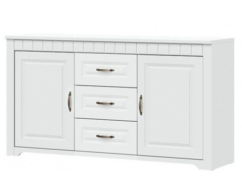 Široká komoda Atik, biela%