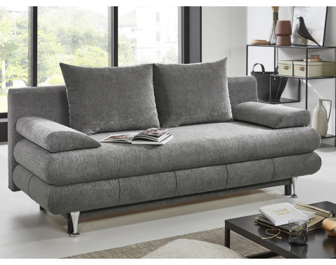 Rozkladacia pohovka Benfeld, šedá látka%