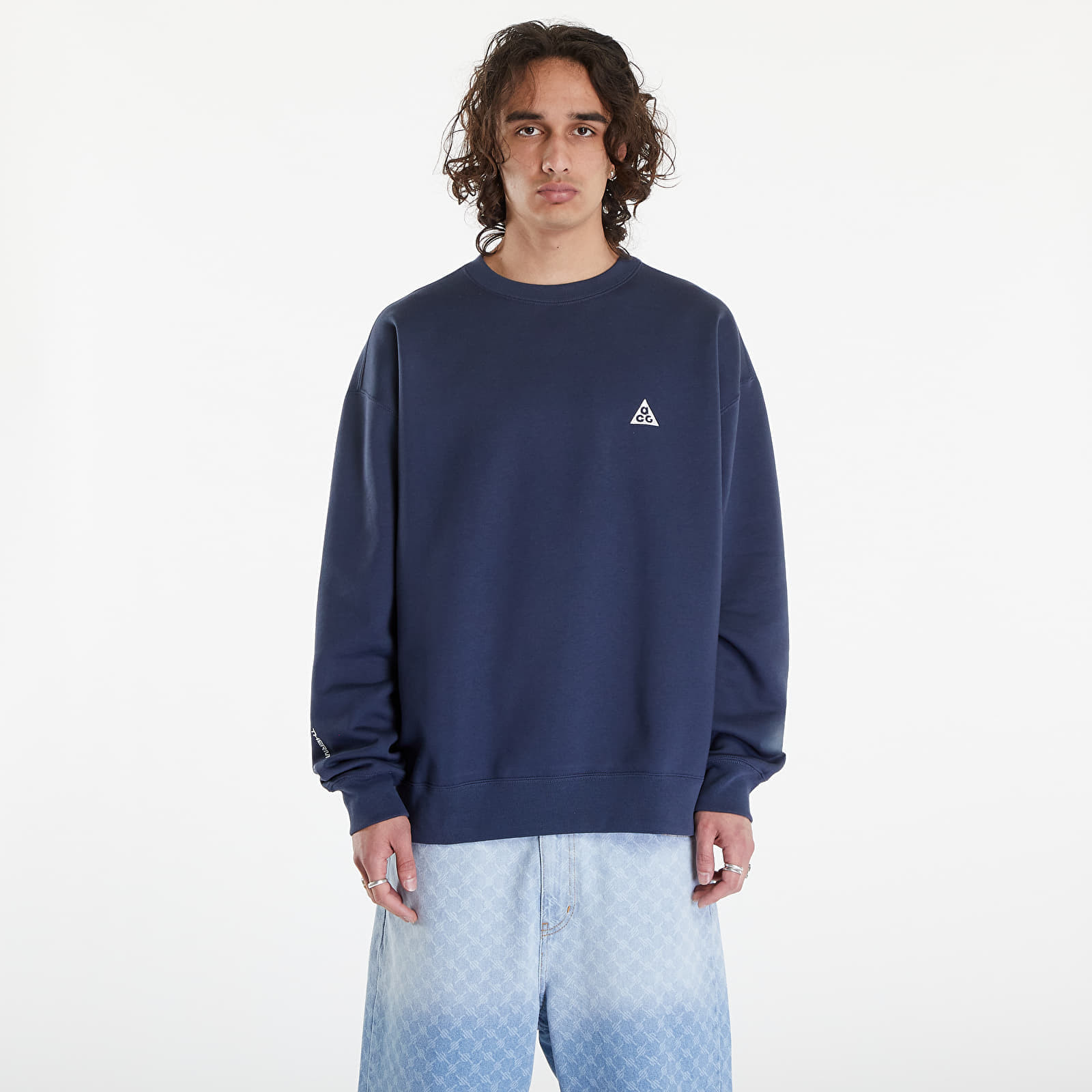 Nike ACG Therma-FIT Fleece Crew Thunder Blue/ Summit White