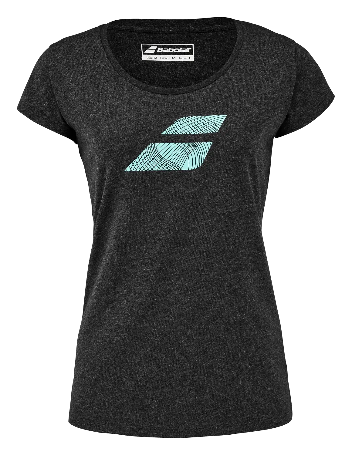 Dámské tričko Babolat  Exercise Flag Tee Women Black Heather S