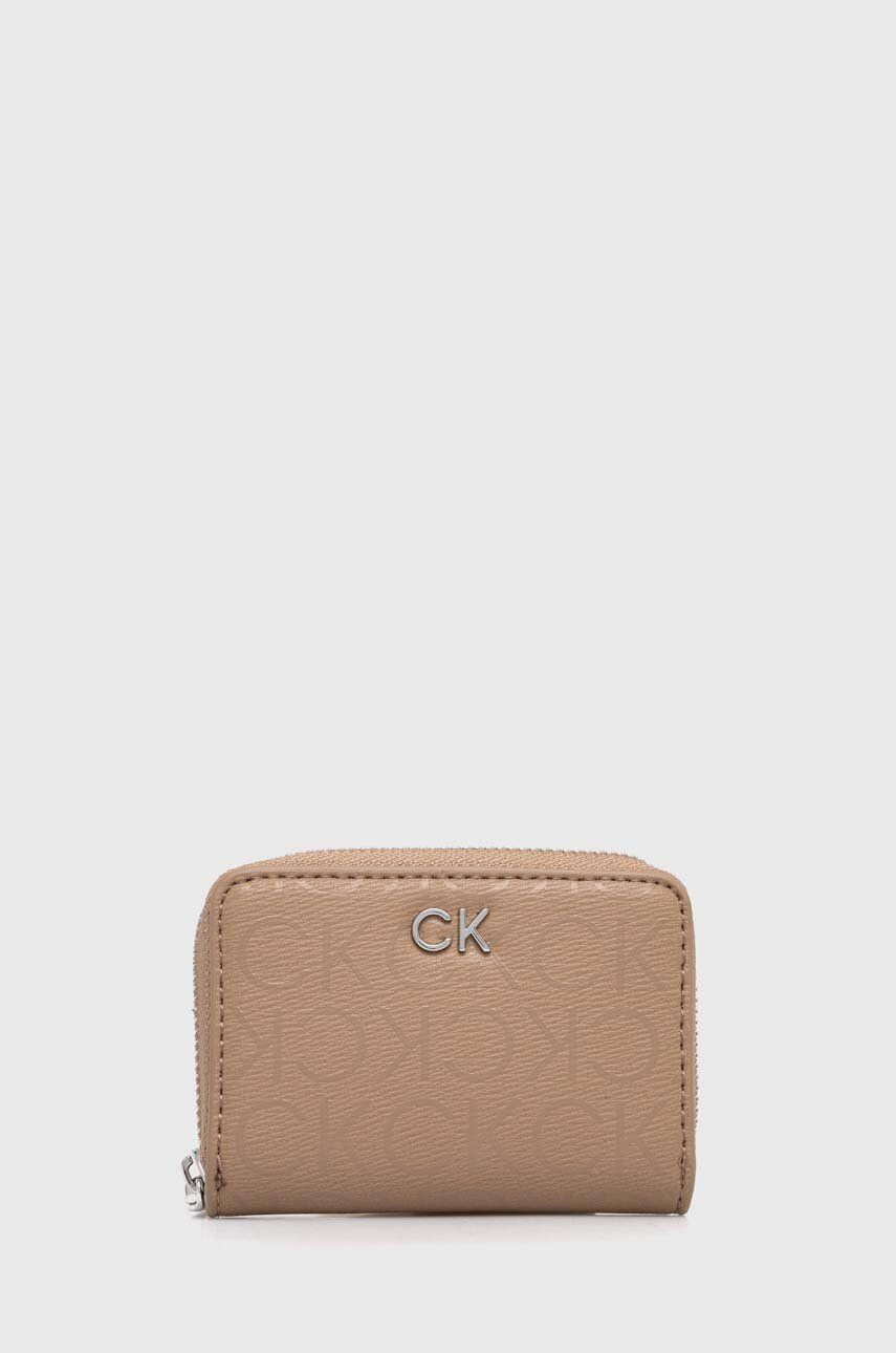Peňaženka Calvin Klein dámsky, hnedá farba, K60K612188